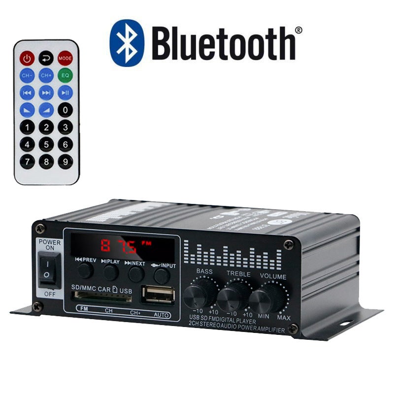 مضخم صوت صغير جديد بلوتوث للسيارة والمنزل 12 فولت مضخم صوت احترافي عالي الطاقة منتج مبيع - Image 3